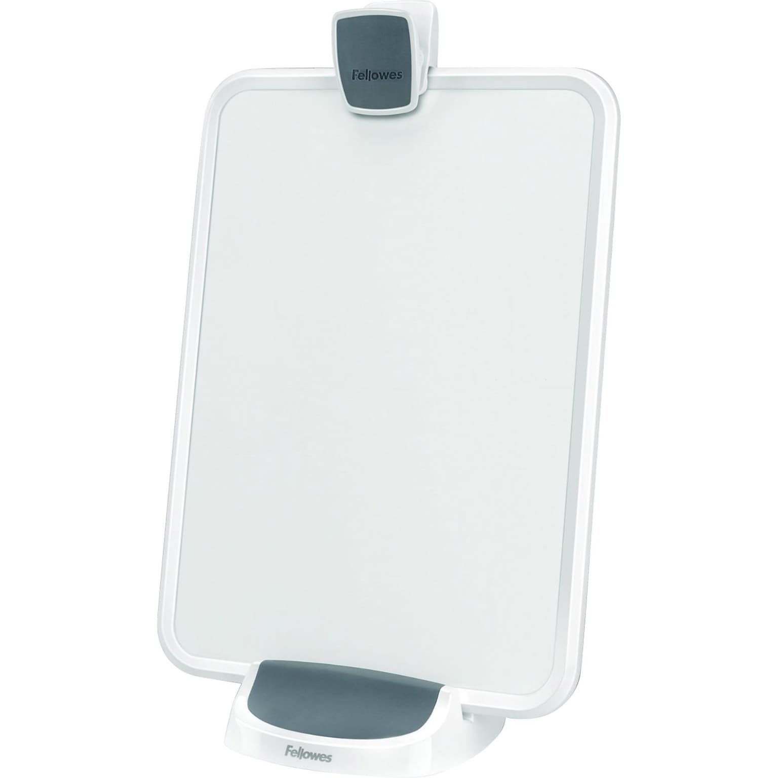 Fellowes I-Spire Series Plastic Document Stand with Clip, White/Gray (9311501)