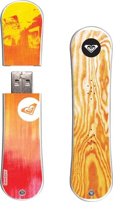 EP Memory® Snowboard Flash Drive; 8GB, Roxy Cadmiun Tree