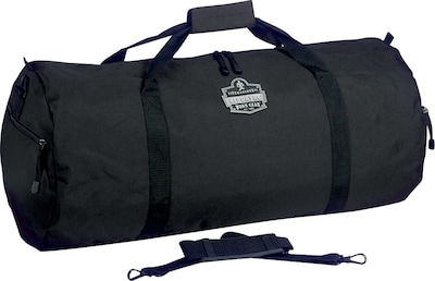 Ergodyne® Large-Poly Duffel Bag, Black, 14H x 14W x 35L