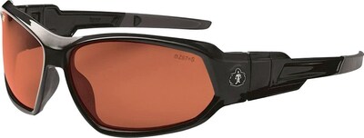 Ergodyne Skullerz® Loki-PZ Safety Glasses, Black/Polarized Copper, Anti-Scratch/Fog