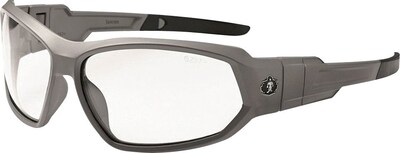 Ergodyne Skullerz® Loki-AF Safety Glasses, Matte Gray/Clear, Anti-Scratch/Fog