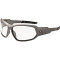 Ergodyne Skullerz® Loki-AF Safety Glasses, Matte Gray/Clear, Anti-Scratch/Fog