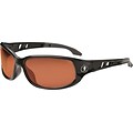 Ergodyne Skullerz® Valkyrie-PZ Safety Glasses, Black/Polarized Copper, Anti-Scratch/Fog