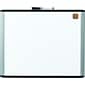 U Brands MOD Magnetic Dry Erase Whiteboard, 20" x 16", Black and Gray Frame (381U00-01)