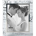 Malden Mr. and Mrs. Wedding Metallic Glass Picture Frame, 8 x 10