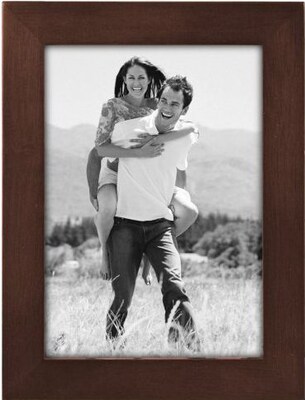 Malden Classic Linear Wood Picture Frame, Dark Walnut, 5" x 7"