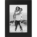 Malden Classic Linear Wood Picture Frame, Black, 5 x 7