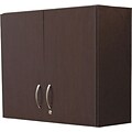 Alera® Hospitality Wall Cabinet; 2-Door Cabinet, Mocha