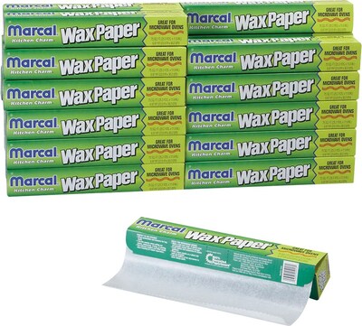 Kitchen Charm® Wax Paper Rolls, 11-7/8x75, 24 Rolls per Case