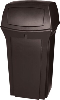 Rubbermaid® Range Containers, Brown, 35 Gallon