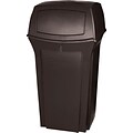 Rubbermaid® Range Containers, Brown, 35 Gallon