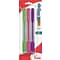 Pentel Clic Stick Erasers, Assorted Colors, 3/Pack (ZE23BP3M)
