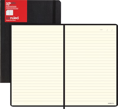 Rediform L5 Ruled Notebook, Black (REDLEN5ERBK)