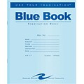 Roaring Spring Blue Book Examination Book; 8 Sheet, 15 lb., Legal/Wide Ruled, 8.50 x 7 White Paper