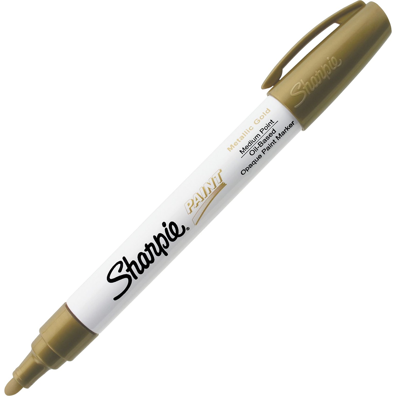 Sharpie Oil-Based Paint Marker, Medium Tip, Gold Metallic (35559)