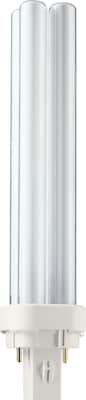 Philips Compact Fluorescent PL-C Lamp, 13 Watts, 2-Pin (GX23-2), Warm White, 10PK