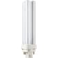 Philips Compact Fluorescent PL-C Lamp, 18 Watts, 4-Pin, Neutral White, 10PK
