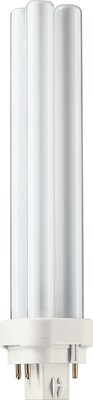 Philips Compact Fluorescent PL-C Lamp, 21 Watts, 4-Pin, Cool White, 10PK