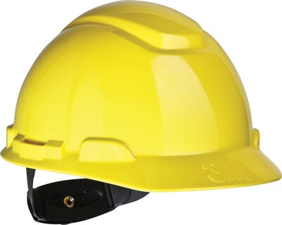 3M™ Hard Hat, 4-Point Ratchet Suspension, Yellow