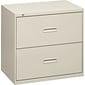 HON 400 Series 2-Drawer Lateral File Cabinet, Letter/Legal, Light Gray, 30"W (BSX432LQ)