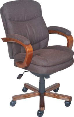 La-Z-Boy Faye Fabric Manager Chair, Chocolate, Seat 