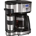 Hamilton Beach The Scoop 2-Way Brewer 12-Cups Single Serve Coffee Maker, Black (49980Z)