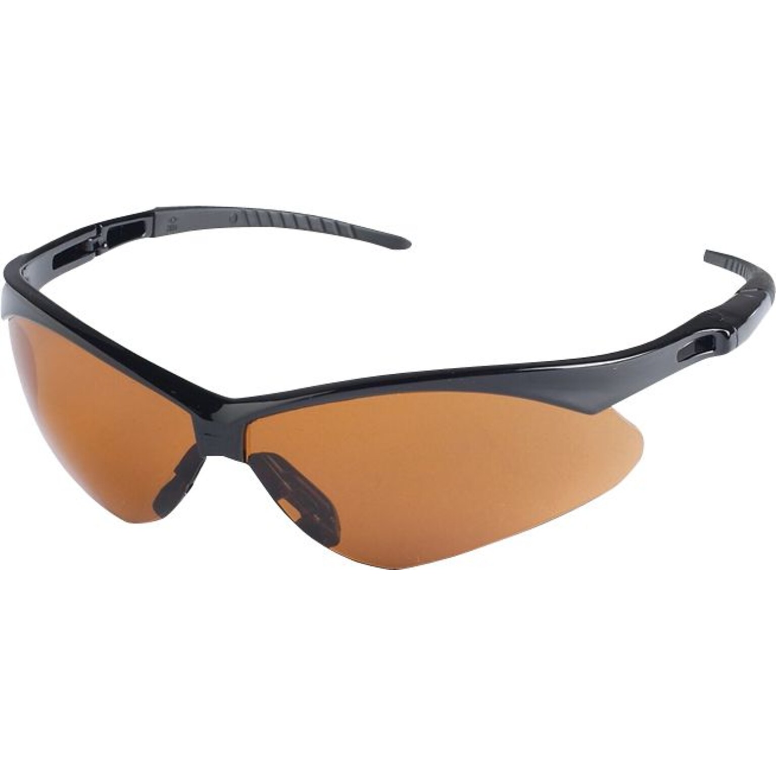 Jackson Safety V30 Nemesis Safety Glasses, Black Frame, Copper Lens with Blue Shield (19642)