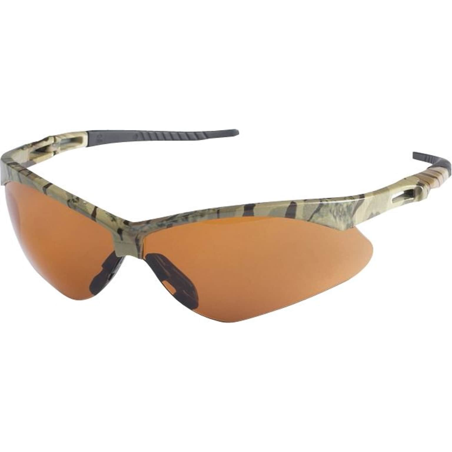 Jackson V30 NEMESIS Safety Glasses; Camoflauge Frame, Copper Lens Tint