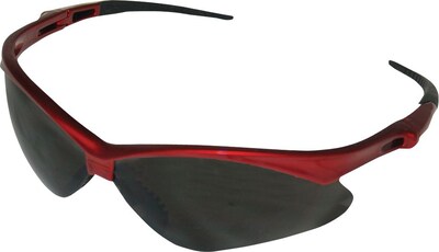 KleenGuard Nemesis Safety Eyewear, Polycarbonate, Smoke, Red (22611)