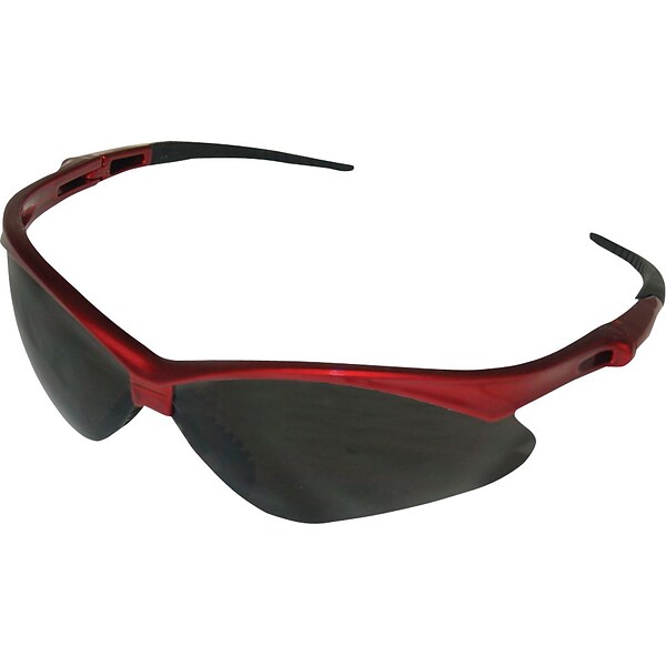 KleenGuard Nemesis Safety Eyewear, Polycarbonate, Smoke, Red (22611)