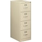HON® 510 Series 25"D Vertical Files; 4-Drawer, Legal Size, Putty