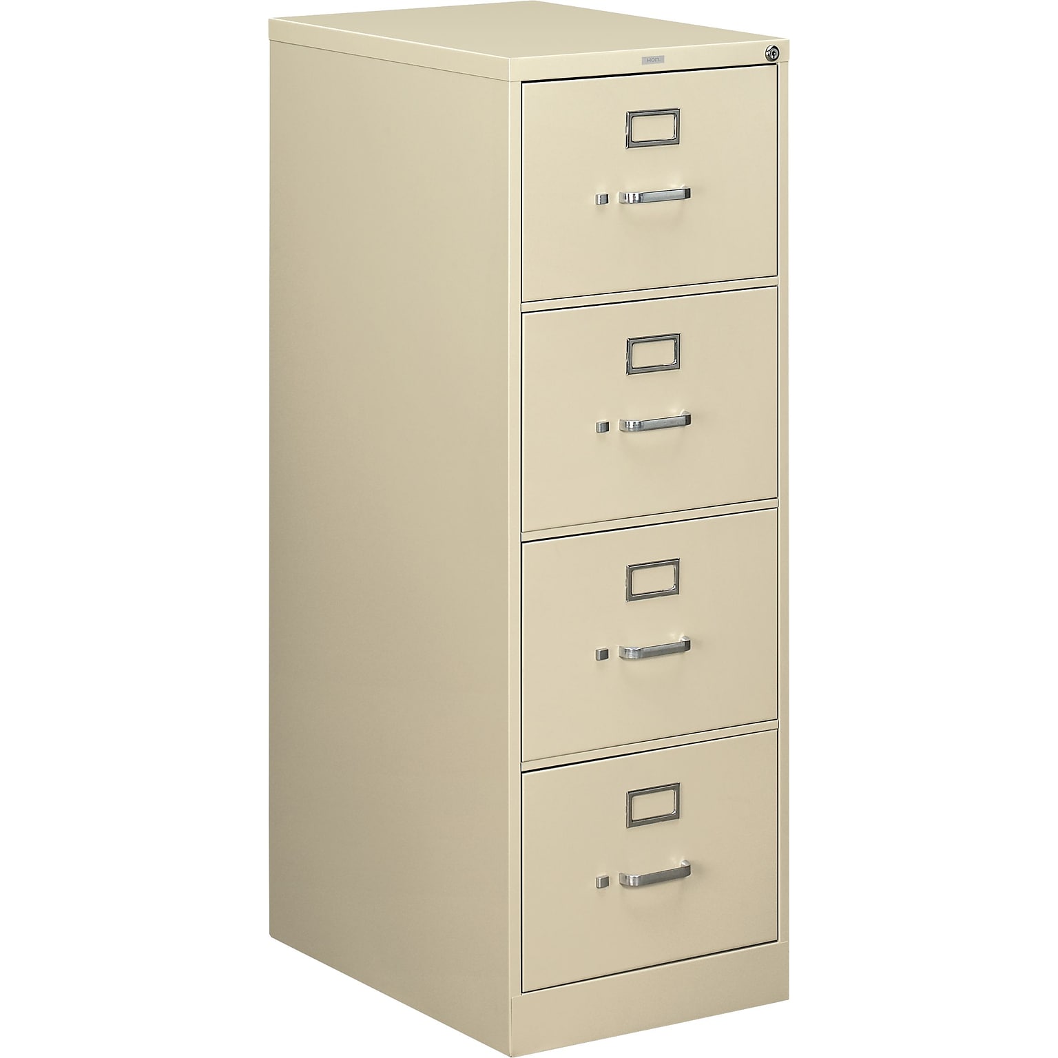 HON® 510 Series 25D Vertical Files; 4-Drawer, Legal Size, Putty