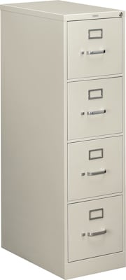 HON 25D Lt. Grey Ltr 4-Drawer Vertical File