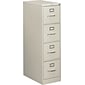 HON® 510 Series 25"D Vertical Files; 4-Drawer, Letter Size, Light Grey