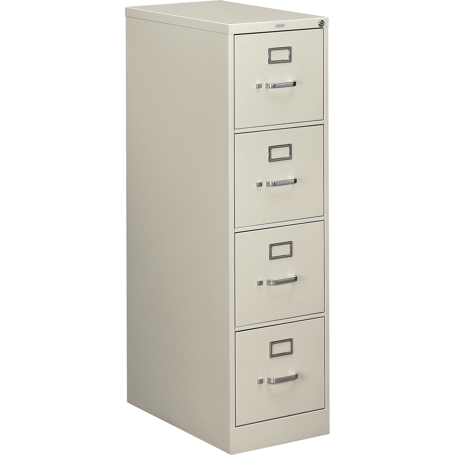 HON® 510 Series 25D Vertical Files; 4-Drawer, Letter Size, Light Grey