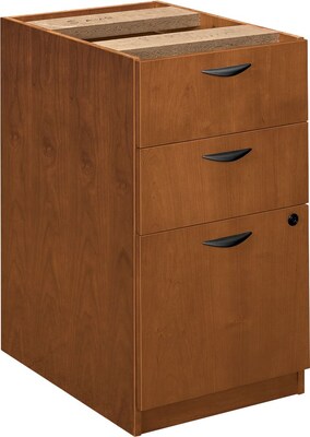 Basyx™ Hardwood Veneer Furniture Collection in Bourbon Cherry; Box/Box/File Pedestal
