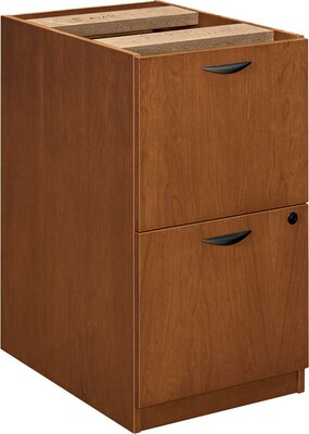 Basyx™ Hardwood Veneer Furniture Collection in Bourbon Cherry; File/File Pedestal