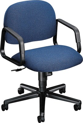 HON Solutions Seating Swivel/Tilt Chair, Olefin® Upholstery: Blue, Seat: 20W x 18D, Back: 21W x 14H