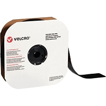 Velcro Loop Only Tape 2 x 75 Sticky Back Hook & Loop Fastener, Black, Roll (VEL138)