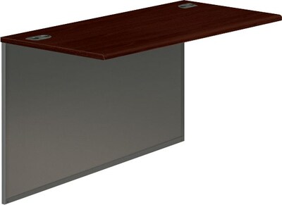 HON 38000 Series Bridge, 29.5"H x 48"W x 24"D, Mahogany/Charcoal (HON38210NS)