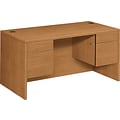 HON® 10500 Series Double Pedestal Desk, Harvest, 29 1/2H x 60W x 30D