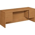 HON® 10500 Series Kneespace Credenza 72W, Harvest, 29 1/2H x 72W x 24D