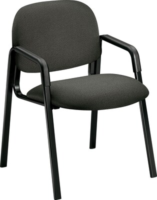 HON Solutions Seating 4000 Series Leg Base Guest Chairs; Olefin Fabric; Grey