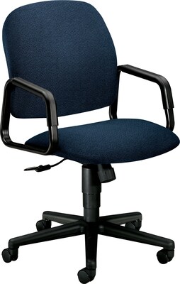 HON Solutions - 4000 Series Executive/Office Chair, Fabric, Blue, Seat: 20W x 17 3/4D, Back: 20 1/2W x 23/4H