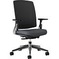 HON® Lota™ Series Task Chairs; Charcoal Seat, Polished Aluminum