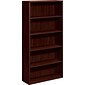HON® 10700 Series Office Suite in Mahogany; 5-shelf Bookcase