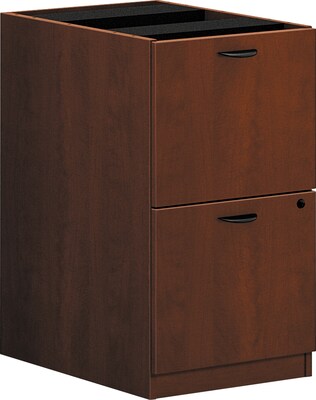 basyx by HON® BL Series 2-Drawer Pedestal File/File, Medium Cherry, 27 3/4"H x 15 5/8"W x 21 3/4"D