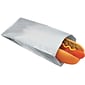 Foil Single-Serve Hot Dog Bags, 3 1/2" x 1 1/2" x 8 1/2", Silver, 1,000/Ct