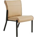 La-Z-Boy® Contract Gratzi Reception Series Guest Chair, Vinyl, Taupe, Each (LF14N,HUDTAUPE)