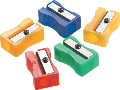 Westcott Manual Pencil Sharpener, Assorted Colors, 24/Pack (15993)